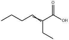 2-乙基-2-己烯酸,主要为反式, 5309-52-4, 结构式