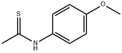 N-(4-METHOXYPHENYL)ETHANETHIOAMIDE 结构式