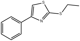 2-(ETHYLTHIO)-4-PHENYLTHIAZOLE	, 5316-74-5, 结构式