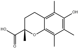 (S)-(-)-6-羟基-2,5,7,8-四甲基色满-2-羧酸 结构式