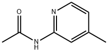 2-(乙酰氨基)-4-甲基吡啶 结构式