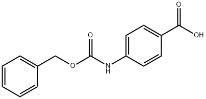 4-(苯基甲氧羰基氨基)苯甲酸, 5330-71-2, 结构式
