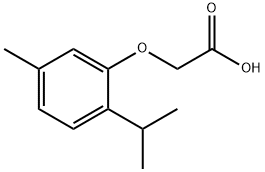 2-(2-异丙基-5-甲基苯氧基)乙酸, 5333-40-4, 结构式