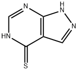 巯异嘌呤 结构式