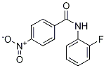 N-(2-氟苯)-4-硝基苯甲酰胺 结构式