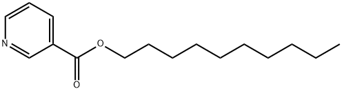 decyl pyridine-3-carboxylate 结构式