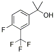 2-[4-氟-3-(三氟甲基)苯基]丙醇 结构式
