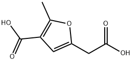 4-Carboxy-5-methyl-2-furanacetic acid 结构式