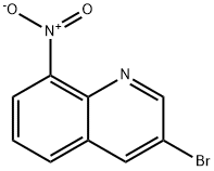 3-溴-8-硝基喹啉, 5341-07-1, 结构式