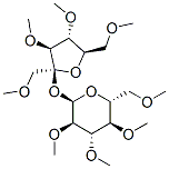 1-O,3-O,4-O,6-O-Tetramethyl-β-D-fructofuranosyl 2-O,3-O,4-O,6-O-tetramethyl-α-D-glucopyranoside 结构式