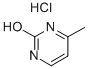 2-羟基-4-甲基嘧啶盐酸盐, 5348-51-6, 结构式