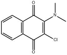 2-dimethylamino-3-chloro-1,4-naphthoquinone 结构式