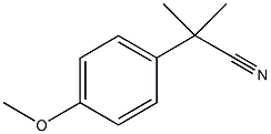 2-对甲氧基苯基-2-甲基丙腈, 5351-07-5, 结构式