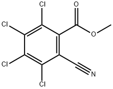 2,3,4,5-四氯-6-氰基苯甲酸甲酯 结构式