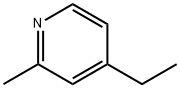 4-乙基-2-甲基吡啶, 536-88-9, 结构式