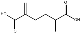 2-甲基-5-亚甲基己二酸 结构式