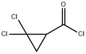 2,2-二氯环丙烷甲酰氯, 5365-15-1, 结构式