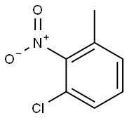 2-硝基-3-氯甲苯 结构式