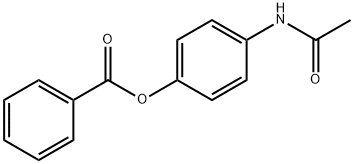 Benzoic acid 4-(acetylamino)phenyl ester 结构式