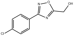 (3-(4-氯苯基)-1,2,4-恶二唑-5-基)甲醇 结构式