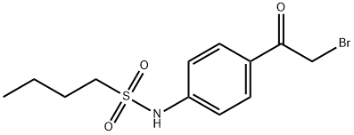 N-(4-BROMOACETYL)PHENYL-1-BUTANESULFONAMIDE Struktur
