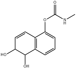 Methylcarbamic acid 1,2-dihydro-1,2-dihydroxynaphthalen-5-yl ester 结构式