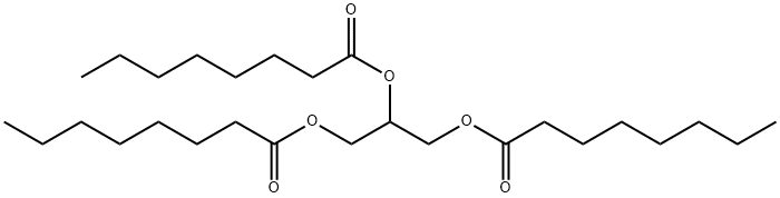 三辛酸甘油酯, 538-23-8, 结构式