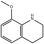 8-メトキシ-1,2,3,4-テトラヒドロキノリン 化学構造式