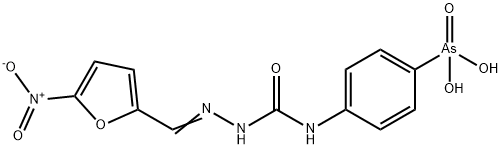 5-Nitro-2-furaldehyde 4-(4-arsonophenyl)semicarbazone 结构式