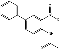 4-乙酰氨基-3-硝基-联苯 结构式