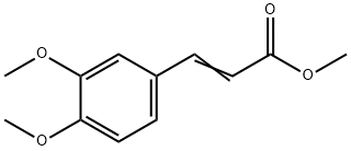3,4-二甲氧基肉桂酸甲酯 结构式