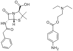 普鲁卡因青霉素, 54-35-3, 结构式