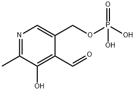 磷酸吡哆醛, 54-47-7, 结构式