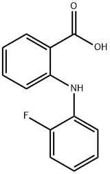 N-(2-氟苯基)邻氨基苯甲酸, 54-58-0, 结构式