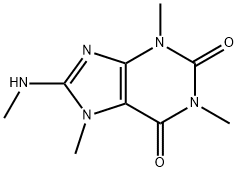 1,3,7-trimethyl-8-methylamino-purine-2,6-dione 结构式
