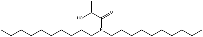 N,N-Didecyl-2-hydroxypropanamide 结构式