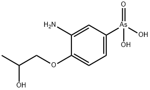 [3-Amino-4-(2-hydroxypropoxy)phenyl]arsonic acid 结构式