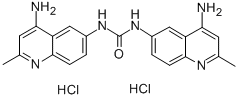 1,3-bis(4-amino-2-methyl-6-quinolyl)urea dihydrochloride 结构式