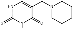 5-(哌啶甲基L)-2-硫羰基-2,3-二氢-4(1H)-嘧啶酮, 5424-84-0, 结构式