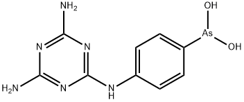 [4-[(4,6-diamino-1,3,5-triazin-2-yl)amino]phenyl]arsonous acid 结构式