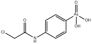 4-(2-氯乙酰氨基)苯基砷酸 结构式