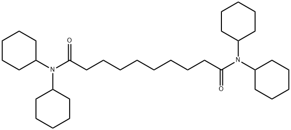 N1,N1,N10,N10-四环己基癸二酰胺 结构式