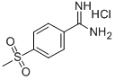 4-メタンスルホニルベンズアミジン塩酸塩 化学構造式