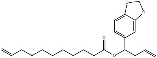 1-benzo[1,3]dioxol-5-ylbut-3-enyl undec-10-enoate 结构式
