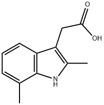 2-(2,7-dimethyl-1H-indol-3-yl)acetic acid Structure