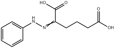 (2E)-2-(phenylhydrazinylidene)hexanedioic acid 结构式