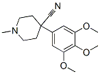 1-methyl-4-(3,4,5-trimethoxyphenyl)piperidine-4-carbonitrile 结构式