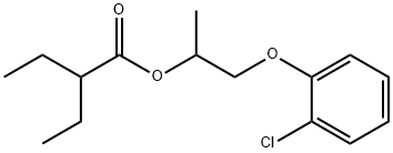 1-(2-chlorophenoxy)propan-2-yl 2-ethylbutanoate 结构式