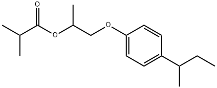 1-(4-butan-2-ylphenoxy)propan-2-yl 2-methylpropanoate 结构式