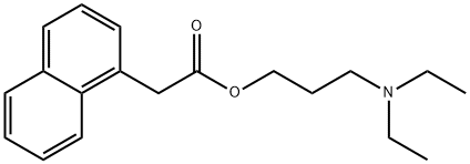 3-diethylaminopropyl 2-naphthalen-1-ylacetate 结构式